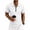White, variant on Mens Waffle Knit Polo Shirts- Short Sleeve Performance Quarter Zip Casual Summer Lightweight T-Shirt for Men Gray Size 2XL