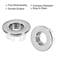 thumbnail image 3 of Uxcell Overflow Ring, Sink Round Cover Basin Trim Brass Insert in Hole Round Caps for Kitchen Bathroom, Silver 3Pcs, 3 of 5
