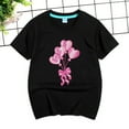 thumbnail image 4 of Ketyyh-chn99 Girls Casual Short/Long Sleeve T Shirts Girls Casual Tunic Tops Short Sleeve Loose Soft Blouse T-Shirt Size for 8-9 Years,Black, 4 of 5