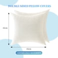 thumbnail image 2 of JIATER Pack of 2 Throw Pillow Covers 18x18,Linen Decorative Pillow Covers for Couch,White, 2 of 6
