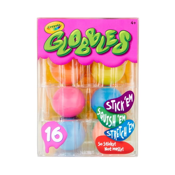 Crayola Globbles, Squish and Fidget Toys, Gift for Kids, 16ct