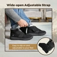 thumbnail image 5 of FitVille Extra Wide Womens Winter Boots Diabetic Shoes for Women with Adjustable Closures for Swollen Foot, Neuropathy, Black, 5 of 7