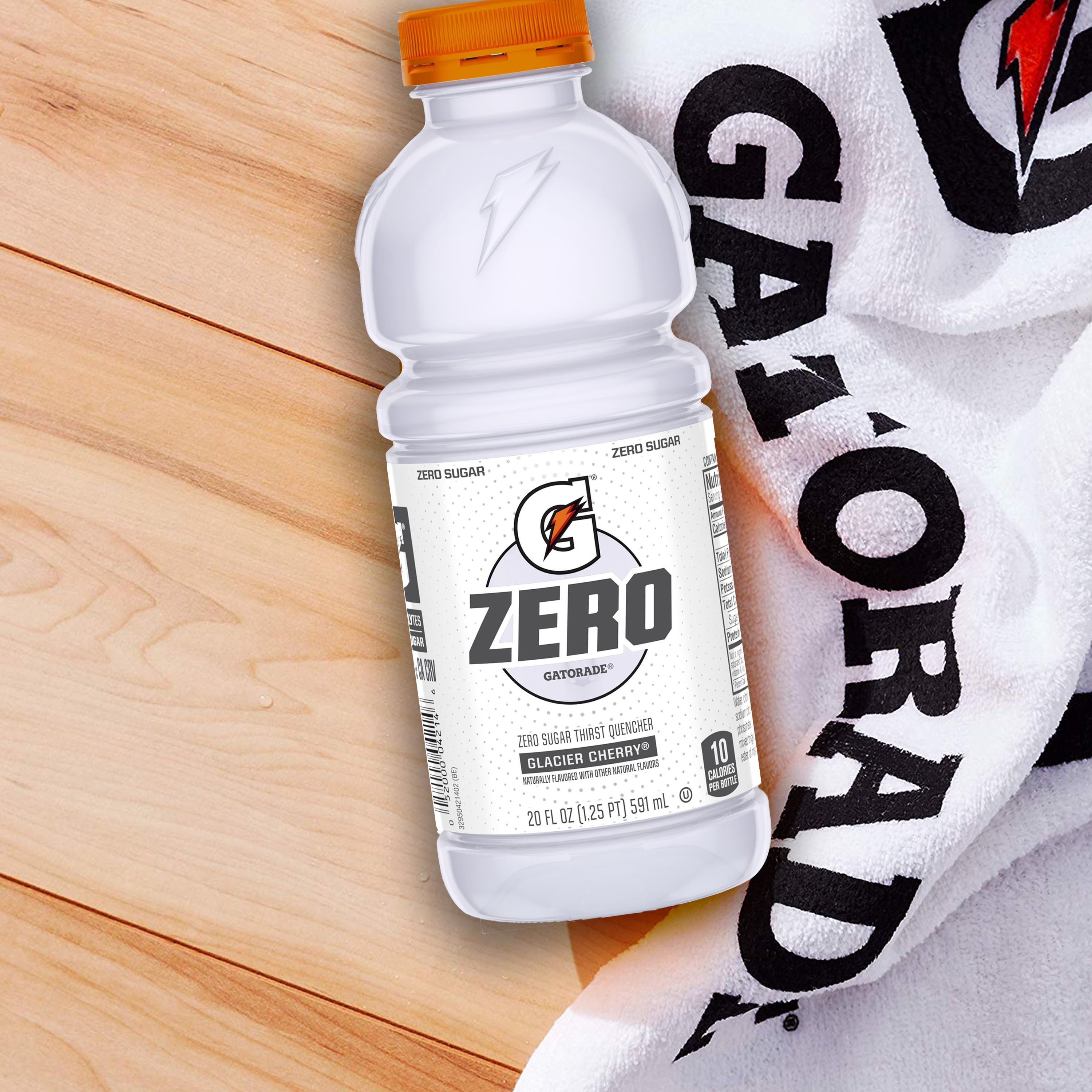 Gatorade G Zero Sugar Thirst Quencher Glacier Cherry Sports Drink, 20 fl oz, 12 Pack Bottles