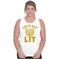 thumbnail image 4 of Hanukkah Menorah Let's Get Lit Tank Top T Shirts Men Women Brisco Brands X, 4 of 5