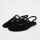 thumbnail image 3 of Zapatos planos de malla para mujer, sandalias de diseñador de lujo para mujer, sandalias informales transpirables con tira trasera, zapatillas de red transparentes para mujer, 3 of 6