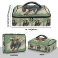 thumbnail image 3 of Iauyy Casserole Carrier for Hot Food Insulated Casserole Travel Carry Bag with Lid Food Warmer Bag for Party/Picnic,Angry Bull Running Picture, 3 of 7