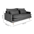 thumbnail image 5 of Sofa Euler Gris Oxford Kessa Muebles, 5 of 5