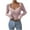 Pink, variant on Women's Sweetheart Neckline Top Color Block Long Sleeve T Shirts Ribbed Knit Tee Tops