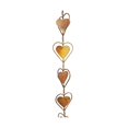 thumbnail image 1 of Steel Leaf Rain Chain, 1m Length Metal Garden Art Gift For Mom, Rain Chain For Gutters, Rain Catcher For Downspout With Adapter, 1 of 4
