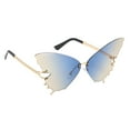 thumbnail image 4 of de ojos de gato para mujer de mariposa vintage tamaño 400 Marrón degradado Colcomx  gafas de sol grandes con forma de ojo de gato, 4 of 7