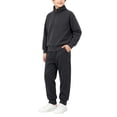 thumbnail image 2 of NAISIBABY Boys Outfit Sets, Thickened Long-Sleeve Top + Jogger Pants with Functional Pockets 2PC Fall-Winter Set Dark Gray Size 11, 2 of 8