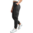 thumbnail image 3 of Women's High Waisted Cargo Jogger Pants – Versatile Elastic Waist Trousers in Sizes S-XXL, for Everyday Comfort and Casual Styling, 3 of 5