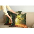 thumbnail image 2 of Ambesonne Tree Throw Pillow Cover 2 Pack, Oak Autumn Leaves, 16", Orange Green Brown, 2 of 5