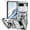 silver, variant on For Google Pixel 8A Kickstand Armor Case with Slide Camera Lens Protection Cover Built-in 360° Rotate Ring Holder Stand Magnetic Military Shockproof Phone Cover Case for Google Pixel 8A,8 Color