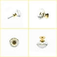 thumbnail image 4 of YourGift Juego de 6 pomos de cristal dorado de 30 mm para cajones, 4 of 7