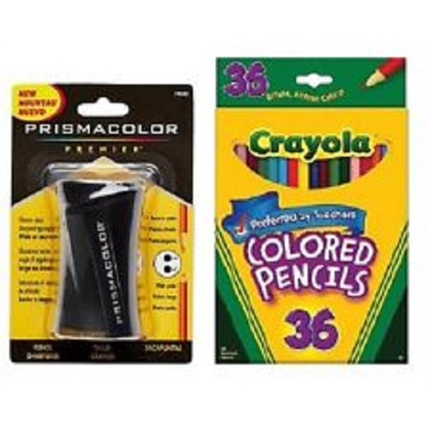 Crayola Long Colored Pencils, Free Prismacolor Premier Pencil Sharpener (36 Count Long