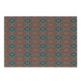 thumbnail image 1 of Mandala Cutting Board, Culture Inspired Middle Eastern Motifs Checkered Pattern, Decorative Tempered Glass Cutting and Serving Board, Small Size, Dark Coral Slate Blue, by Ambesonne, 1 of 1