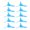 Blue, variant on DIY Toy Propellers, 70mm 3,Blade Design, 2mm Bore, 10,Piece Set, ABS Plastic