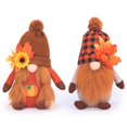 thumbnail image 1 of 2 Pices Thanksgiving En Peluche Gnome Dcorations De Thanksgiving Faites La Main Poupe Sudoise Avec Poupe Sans Visage Citrouille Automne Ornements, 1 of 5