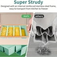 thumbnail image 6 of Large Silicone Ice Tray Mold with Cover, 4-Grid Strip Design for Freezing Soup, Broth, Sauce, Easy Release and Demold, 6 of 7