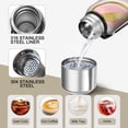 thumbnail image 3 of 20 Oz Pink and Gold Marble Texture Coffee Tumbler Double Wall Insulated Stainless Steel Water Bottle | Metal Reusable Thermoses Flask with Cup Cap | Leak & Sweat Proof with Anti-Dust Lid, 3 of 7