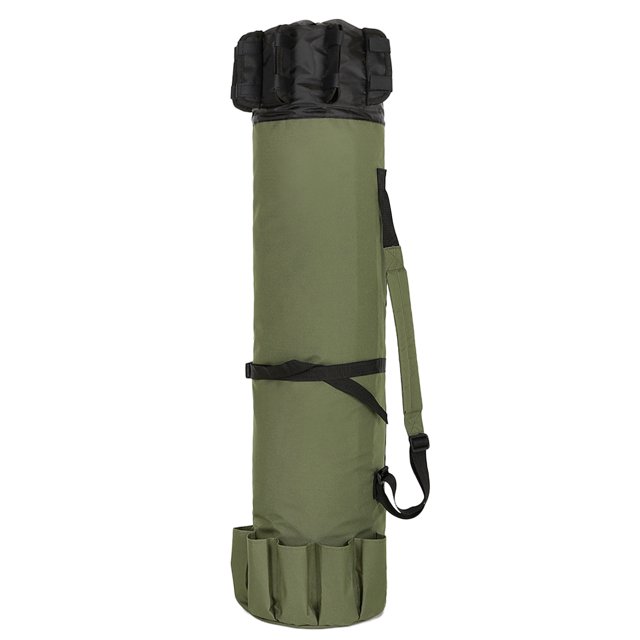 Bolsa plegable para caña de pescar, estuche portátil para caña de pescar, soporte para poste MABOTO Ejercito verde
