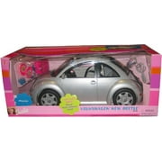 Barbie SILVER VW Beetle Car - Volkswagen New Beetle Vehicle Play Set