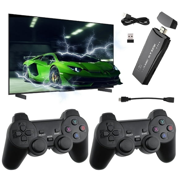 Retro Game Console - Classic Video Games with 4K HDMI, Built-in 20000  Games, Dual 2.4G Wireless Controllers