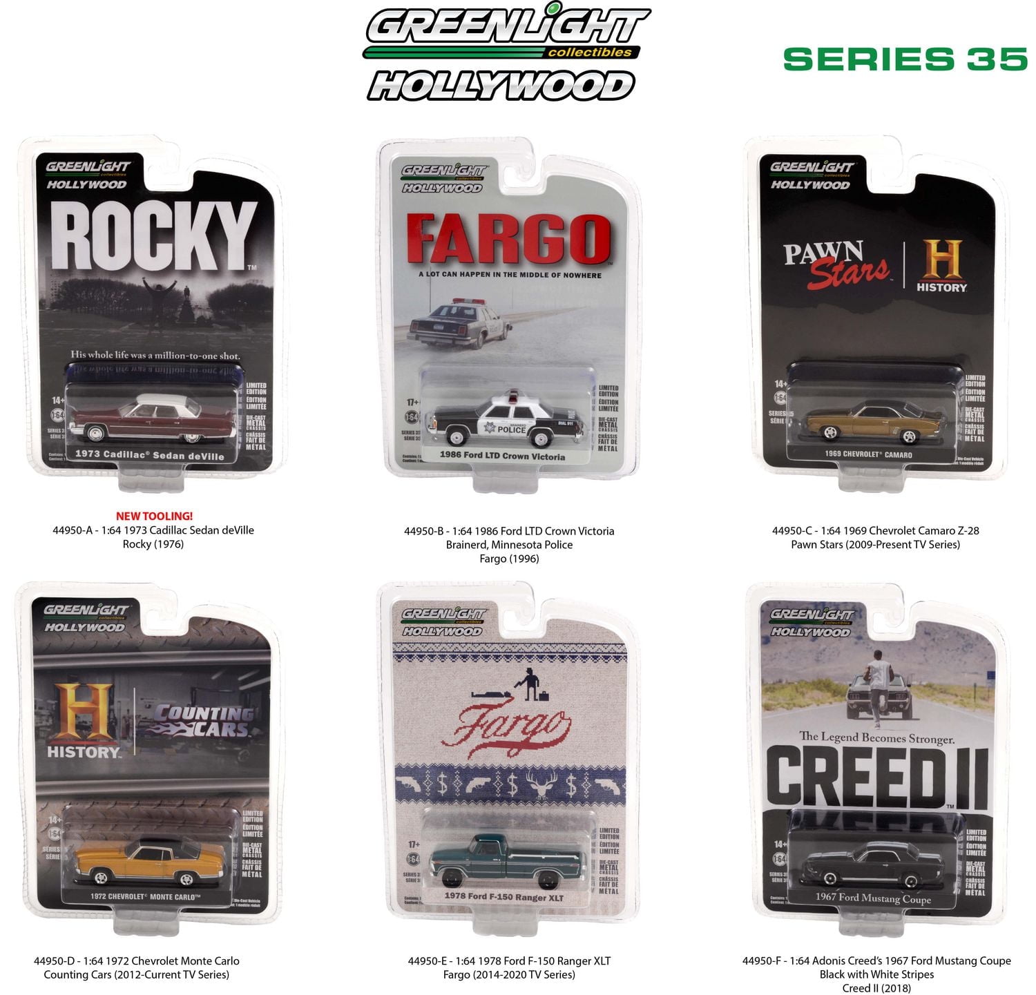 GreenLight 1:64 Hollywood Die-Cast Vehicles Series 35