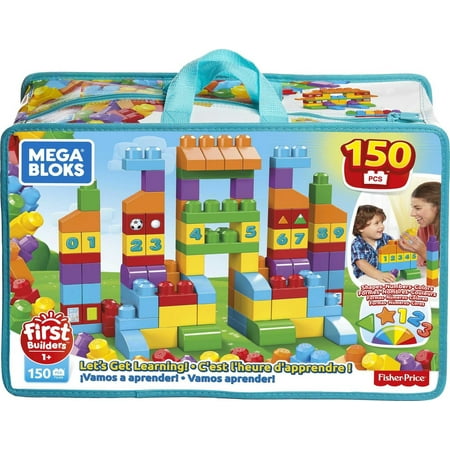 UPC 887961660074 product image for MEGA BLOKS Let s Get Learning Building Toy Blocks with Storage Bag (150 Pieces)  | upcitemdb.com