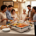 thumbnail image 2 of Betty Crocker Stainless Steel Buffet Server, 2 of 6