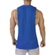 thumbnail image 4 of pstuiky Camiseta sin mangas para hombre, Chaleco deportivo informal sin mangas para hombre, de color liso, para verano, para hacer ejercicio, correr y entrenar Camisas para hombres xxxl, 4 of 5