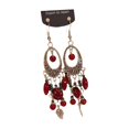 thumbnail image 3 of Pendientes de cuentas Declaración Tassel Drop Pendientes para mujeres Citas de regalo de cumpleaños Rojo, 3 of 9