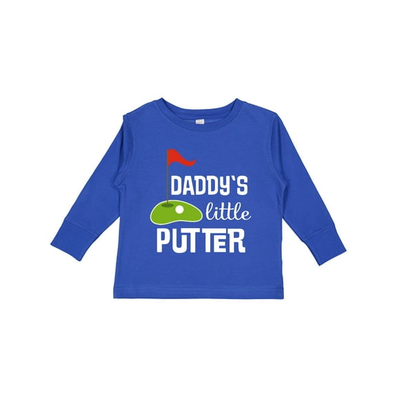 Inktastic Golfing Daddys Little Putter Boys or Girls Long Sleeve Toddler T-Shirt