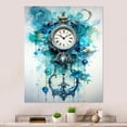 thumbnail image 2 of Designart "Clock Time In Flow I" Watches Metal Wall Art Prints, 2 of 5