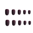thumbnail image 3 of Soidarity 24X Matte Press on Nails Uñas acrílicas DIY para amantes de la manicura 1 negro mate Juegos de manicura 12 uva morada, 3 of 4