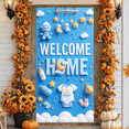 thumbnail image 6 of Pink Theme Welcome Home Banner Heart Pattern Baby Welcome Display Elephant Design Bow Decoration Newborn Backdrop for Newborn Welcome Baby Homecoming Baby Shower, 6 of 9