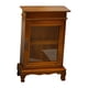 thumbnail image 4 of Pequeño Mueble Auxiliar con Puerta de Cristal, Caja Decorativa con Estantes, Organizador de Escritorio Rústico de Madera Que Ahorra Espacio para Dormi, 4 of 7