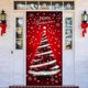 thumbnail image 4 of Letrero decorativo para puerta con vaca y muñeco de nieve Tapiz decorativo Cortina para puerta de fiesta Tapiz Letrero para puerta Fiesta, 4 of 6
