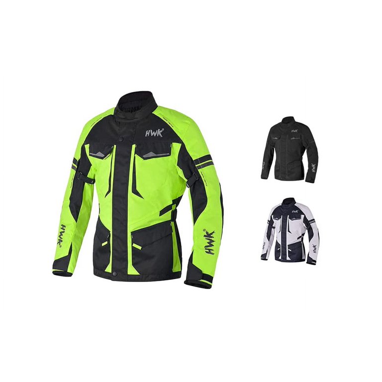 HWK Motorcycle Jacket for Men Adventure/Touring with Cordura