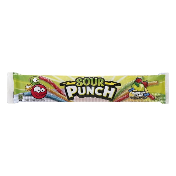 Sour Punch Rainbow Straws Candy 2.0 oz