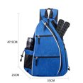 thumbnail image 3 of CSChome Mesh Pocket Backpack Pickleball Paddle Backpack Mesh Pocket Adjustable Strap Waterproof Oxford Outdoor Sports Badminton Table Tennis Racket, 3 of 7