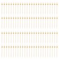 thumbnail image 1 of Food Presentation Picks 100pcs Bamboo Fruit Forks with Gold Ball End Biodegradable Eco-friendly Toothpicks for Food Presentation Strong Sustainable, 1 of 1