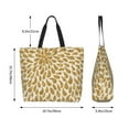 thumbnail image 4 of Wukai Gold Drops Print Reusable Grocery Bag Shopping Bags Shopping Handle Bag Suitable for Outdoor Convenient Daily Bag, 4 of 7
