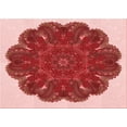 thumbnail image 1 of Ahgly Company Machine Washable Indoor Rectangle Transitional Pastel Pink Area Rugs, 2' x 4', 1 of 1
