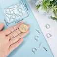 thumbnail image 3 of 15Pcs Toggle Clasps 925 Sterling Silver Plated T-bar Closure Round Claps Jewelry Findings with Storage Box, 3 of 6