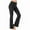 Black, variant on Yuanlook Women's High Waist Flare Yoga Pants Wide Leg Tummy Control Workout Gym Yoga Leggings S-3XL