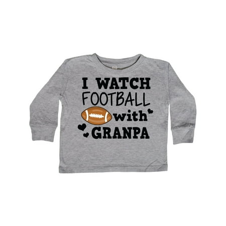 

Inktastic I Watch Football with My Granpa Gift Toddler Boy Girl Long Sleeve T-Shirt