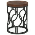 thumbnail image 6 of Fnova Round End Table, Industrial Small Side Table with Metal Hollow Frame for Living Room, Bedroom, Easy Assembly Nightstand, 6 of 12