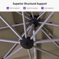 thumbnail image 5 of Purple Leaf 9x11ft Outdoor Patio Umbrella - Offset Cantilever Design with 360° Rotation, Beige Rectangle Market Umbrella for Deck, Pool, and Garden, 5 of 13